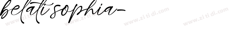 belati sophia字体转换